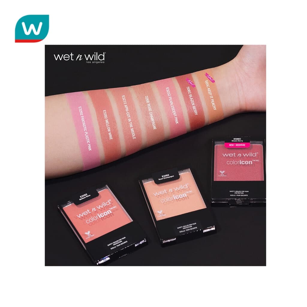 Wet เว็ท เอ็น ไวลด์ คัลเลอร์ ไอคอน บลัช #อี506ซี บลาเซ็น เบอร์รี่ รูปที่ 3