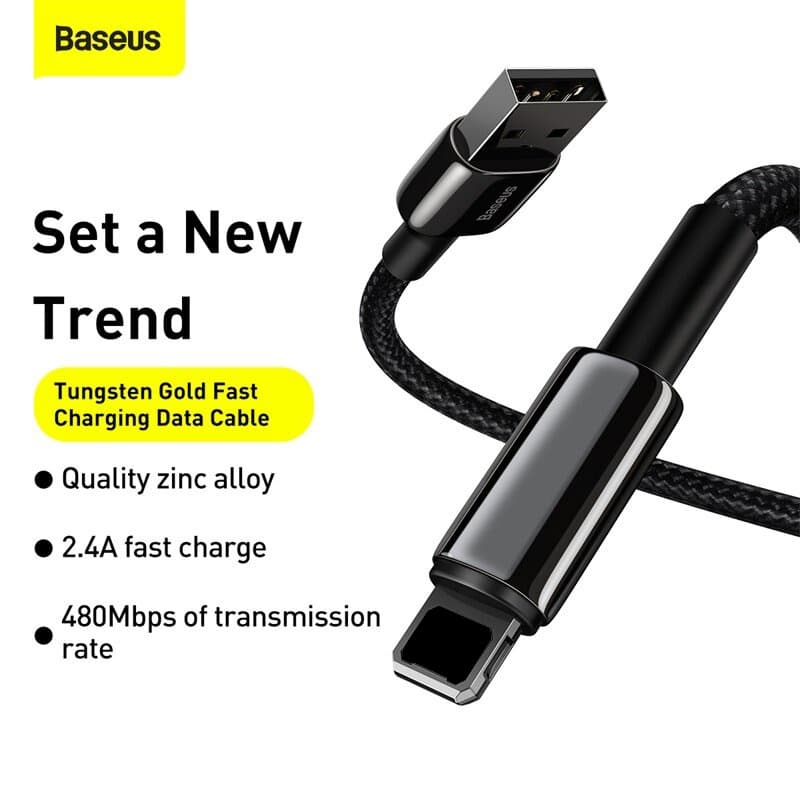 ถูก/แท้Baseus สายชาร์จ LN สายถัก Fast Charging 2.4A รูปที่ 2