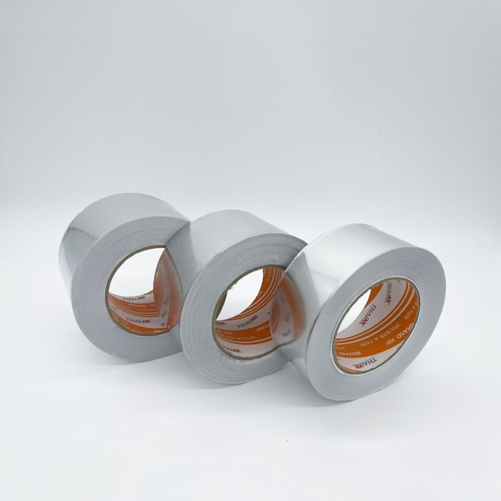Foil Tape เทปอลูมิเนียมฟอยล์ 50ไมครอน เทปปะหม้อ เทปหลังคารั่ว ขนาดหน้ากว้าง 2นิ้ว,2.5นิ้ว,3นิ้ว รูปที่ 4