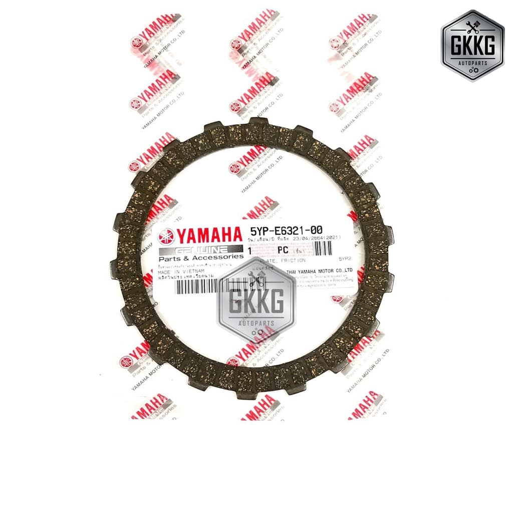 แผ่นครัช แท้ศูนย์ YAMAHA SPARK135,W125R,W125S,W125X,W125i 5YP-E6321-00 รูปที่ 1