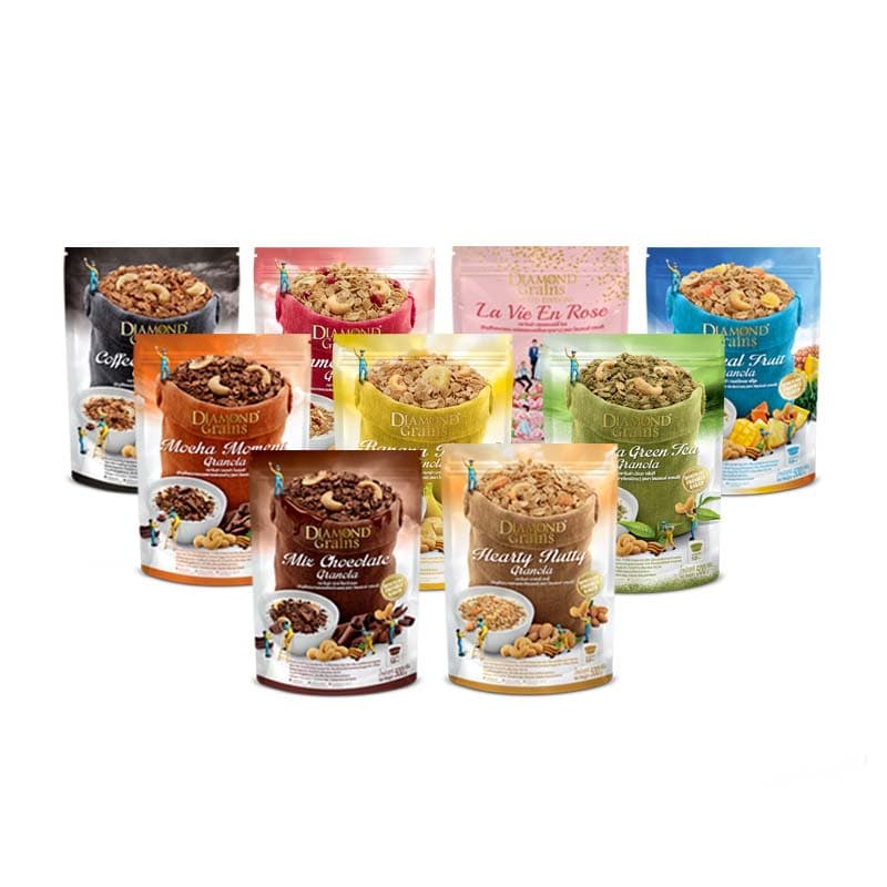 Diamond Grains กราโนล่า สูตร Original Granola มีหลากหลายรสให้เลือก ขนาด 220 กรัม ไดมอนเกรนส์ รูปที่ 2