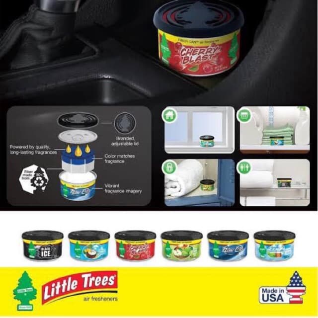 น้ำหอมรถยนต์little trees กระปุก ของแท้ รุ่นใหม่ USA. น้ำหอมปรับอากาศ หอมทน60วัน รูปที่ 3