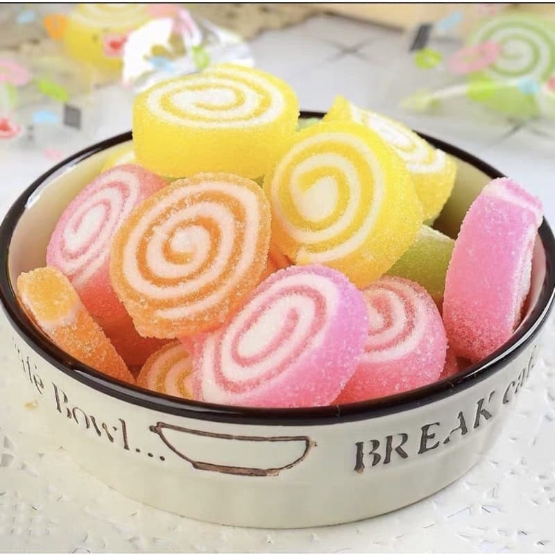 เยลลี่โรลน้ำตาล เกรดนำเข้า หวานน้อย เคี้ยวเพลินนนน รูปที่ 8