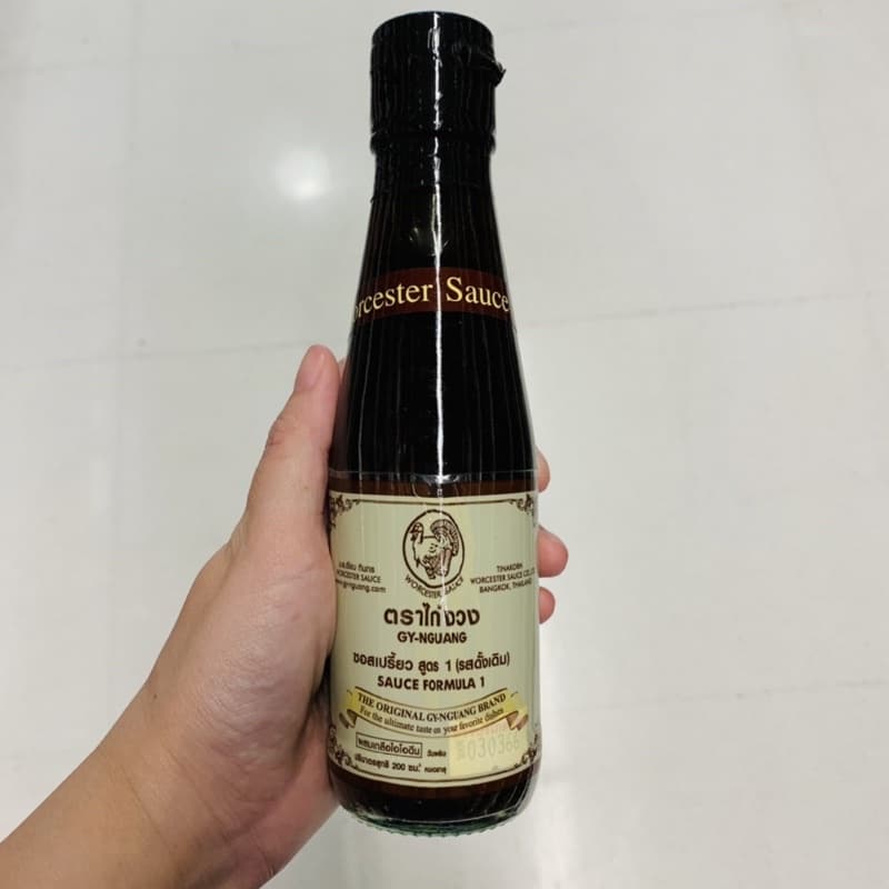วูสเตอร์ซอส ซอสเปรี้ยว Worcester sauce ตรา ไก่งวง Gy-Nguang สูตร 1 / 2 รสดั้งเดิม รสเข้มข้น ขนาด 200cc รูปที่ 2