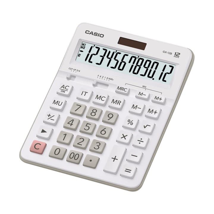 เครื่องคิดเลข Casio GX-12B ดำ/ขาว รูปที่ 2