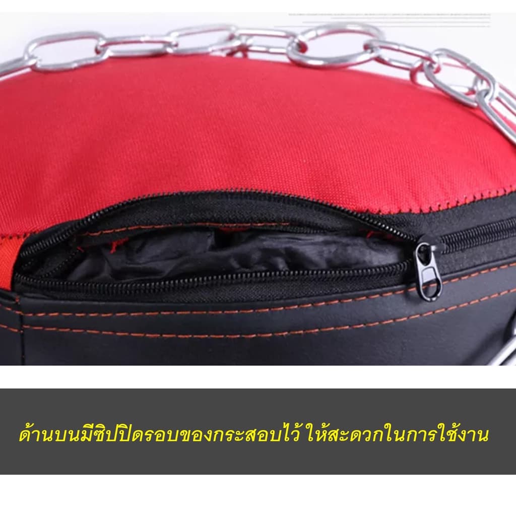 กระสอบทราย กระสอบชกมวย กระสอบพร้อมอุปกรณ์ นวม ตะขอแขวนโซ่ กระสอบ ติดตั้งง่าย อุปกรณ์ซ้อมมวย ฟิสเนต ออกกำลัง รูปที่ 6