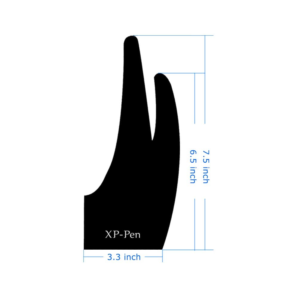 XPPen AC01 ถุงมือวาดรูป ป้องกันการเสียดสีกับแผ่นวาด ใช้งานได้ทั้งมือซ้าย-ขวา รูปที่ 2