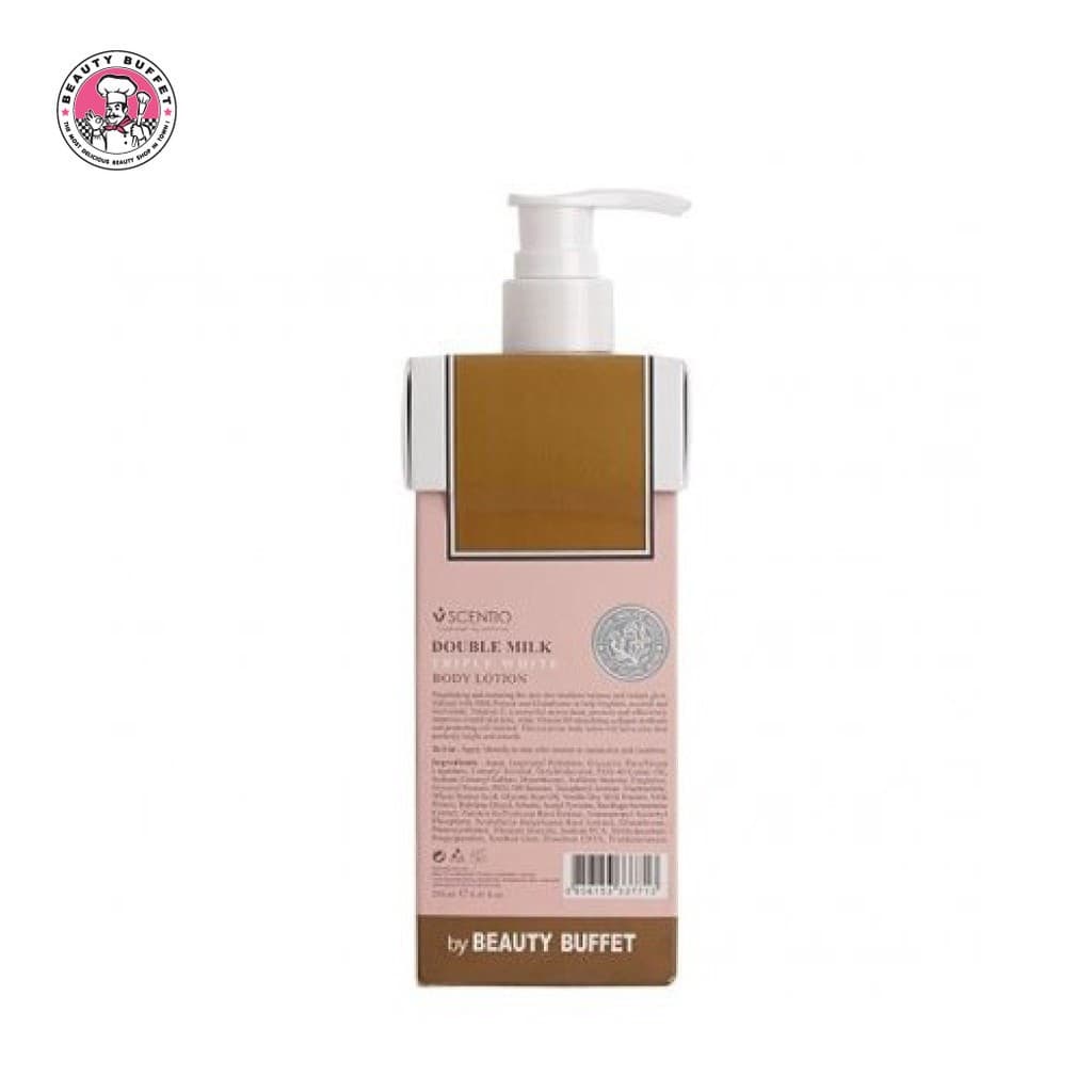SCENTIO DOUBLE MILK TRIPLE BRIGHT BODY LOTION เซนทิโอ ดับเบิ้ลมิลค์ ทริปเปิ้ล ไวท์ บอดี้โลชั่น รูปที่ 3