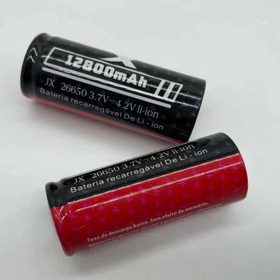 แบตเตอรี่ลิเธียม ก้อน ถ่านชาร์จ Li-ion 26650/18650 แบตเตอรี่ลิเธียมความจุสูง แบตเตอรี่ ที่ชาร์จ รูปที่ 2