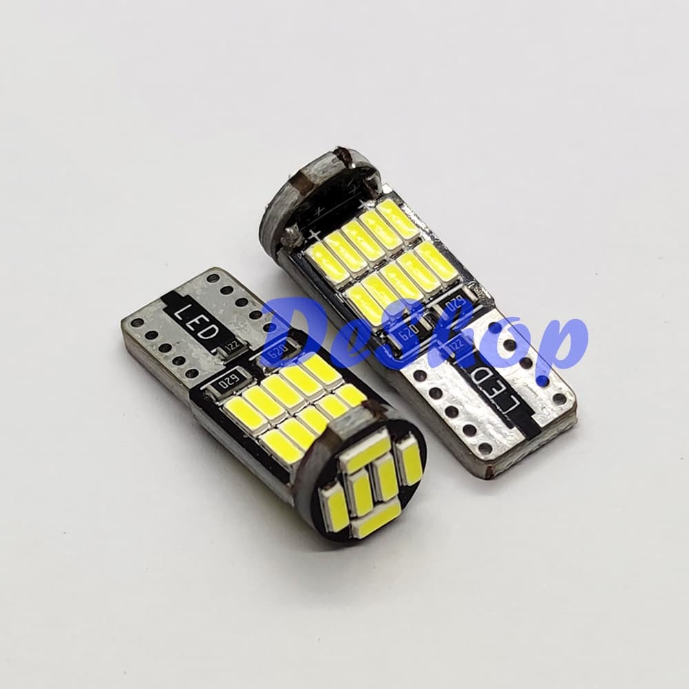 *2 หลอด* ไฟหรี่ LED T10 26 ชิพ SMD 4014 รุ่นใหม่ ตัวสั้น รถยนต์ มอเตอร์ไซค์ รูปที่ 2