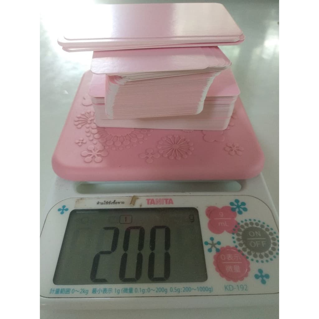 กระดาษนามบัตรตัดสำเร็จ 220 แกรม ขนาด 9x5 cm. กระดาษการ์ดสี กระดาษคราฟท์ DIY รูปที่ 4