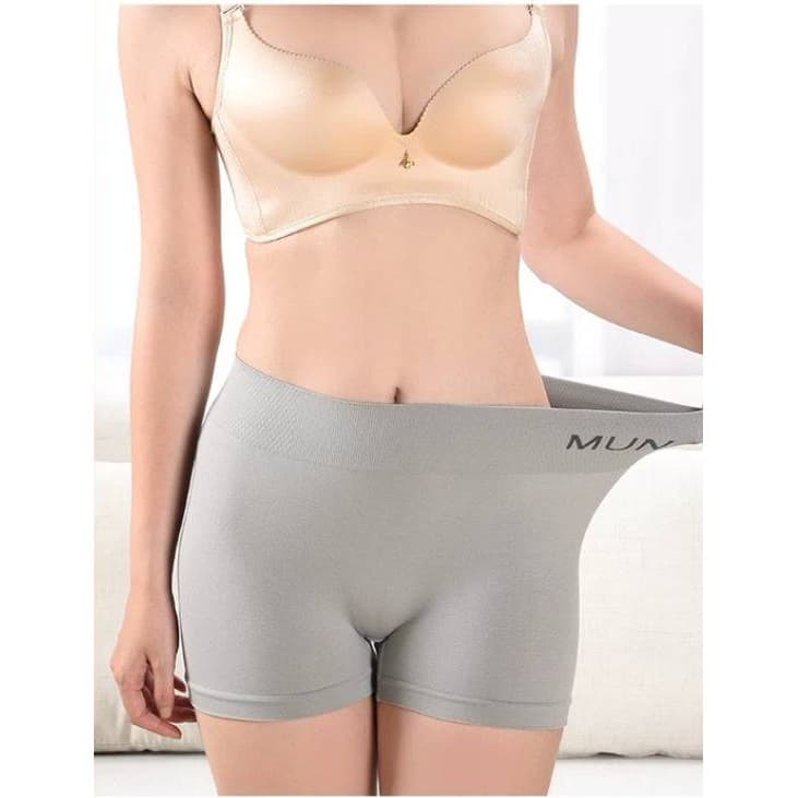 AP 6207 กางเกงชั้นในสตรี boxer สเตย์ ใส่สบาย ระบายอากาศ ผ้ายืดหยุ่น ฟรีไซส์ 26-38 นิ้ว ชนิดขาสั้น รูปที่ 2