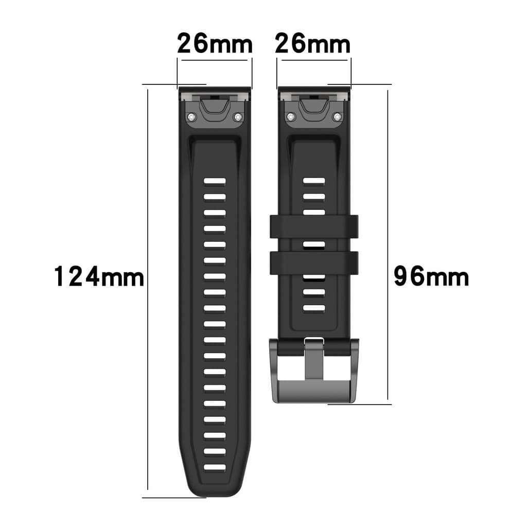 สายนาฬิกา Garmin QuickFit 20mm 22mm 26mm สายซิลิโคน สำหรับ Fenix8 Fenix7 Fenix7S Fenix7X Fenix6 965 รูปที่ 6