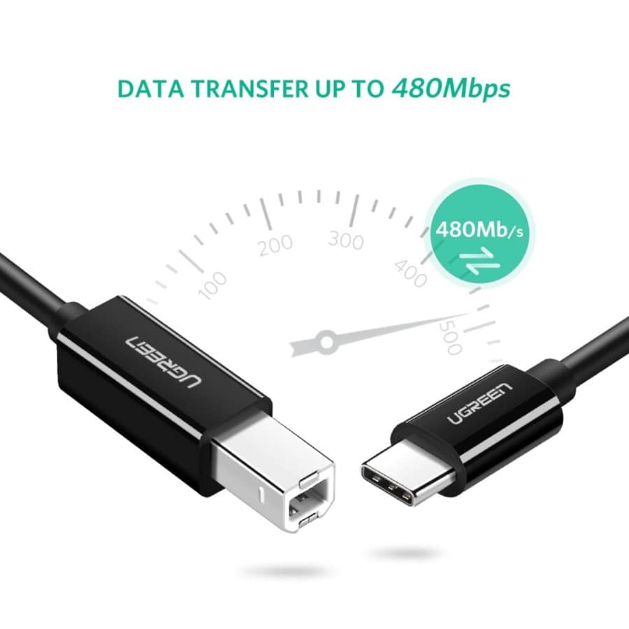 UGREEN รุ่น 80811 สายต่อปริ้นเตอร์ USB C to USB Type B 2.0 Cable Type C Printer Scanner Cord รูปที่ 3