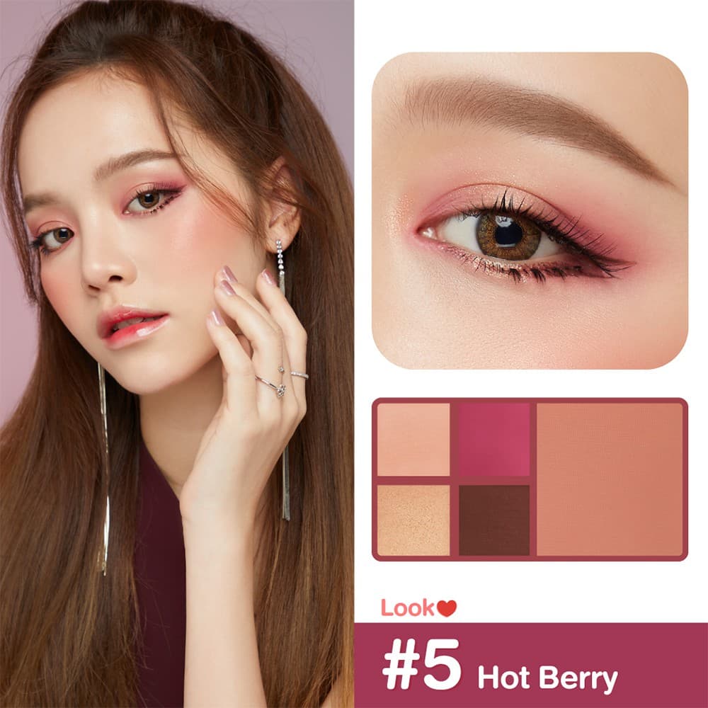 CUTE PRESS Eye & Cheek Mini Palette พาเลทแต่งหน้า 4g รูปที่ 9