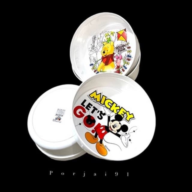 ขัน ขันพลาสติก ขันน้ำ 23 cm. Hippopo #1113-DN สีขาวมีลายลิขสิทธิ์แท้ Disney รูปที่ 4