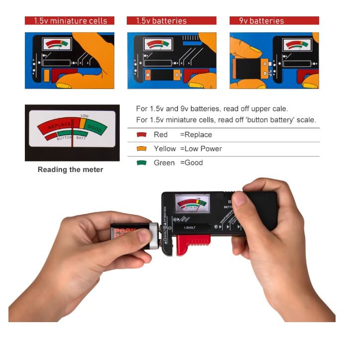 เครื่องทดสอบประจุแบตเตอรี่ดิจิตอล Battery Tester เครื่องวัดพลังงานถ่าน/แบตเตอรี่ รุ่น BT-168 รูปที่ 4