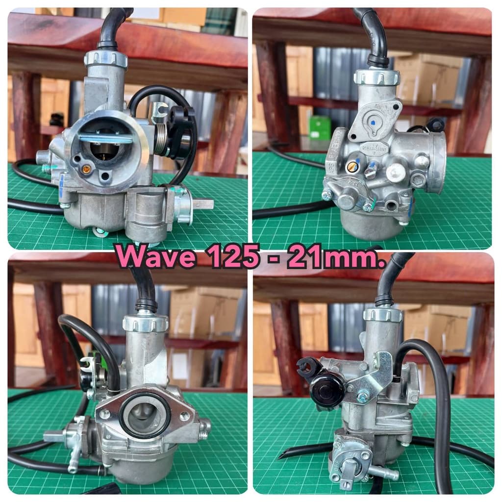 คาบูWave125 ไซต์ 21 24 28 มม. คาร์บูเรเตอร์สำหรับ Wave125 Wave Dream wave100 wave110 ขนาดใหญ่ 28 มม.สินค้า ในไทย รูปที่ 2