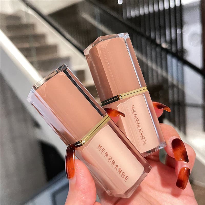 Herorange เครื่องสําอางลิปสติกเนื้อแมทกํามะหยี่กันน้ําให้ความชุ่มชื้น No.204 รูปที่ 2