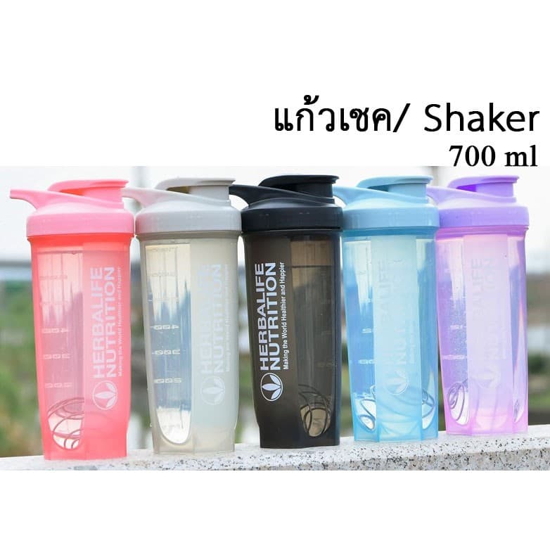 แก้วเชคโปรตีน shaker 700 ml มีสปริงบอลทุกใบ และมีหน่วยวัดปริมาณน้ำ รูปที่ 1