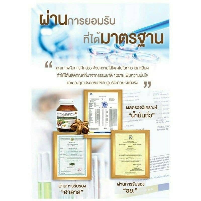 น้ํามันดาวอินคาสกัดเย็น จากบจ.นิเคโอะ สมุนไพรออแกนิกแท้จากเปรู R9 ดาวอินคา โอเมก้าออย์ อินคาออยล์ รูปที่ 3