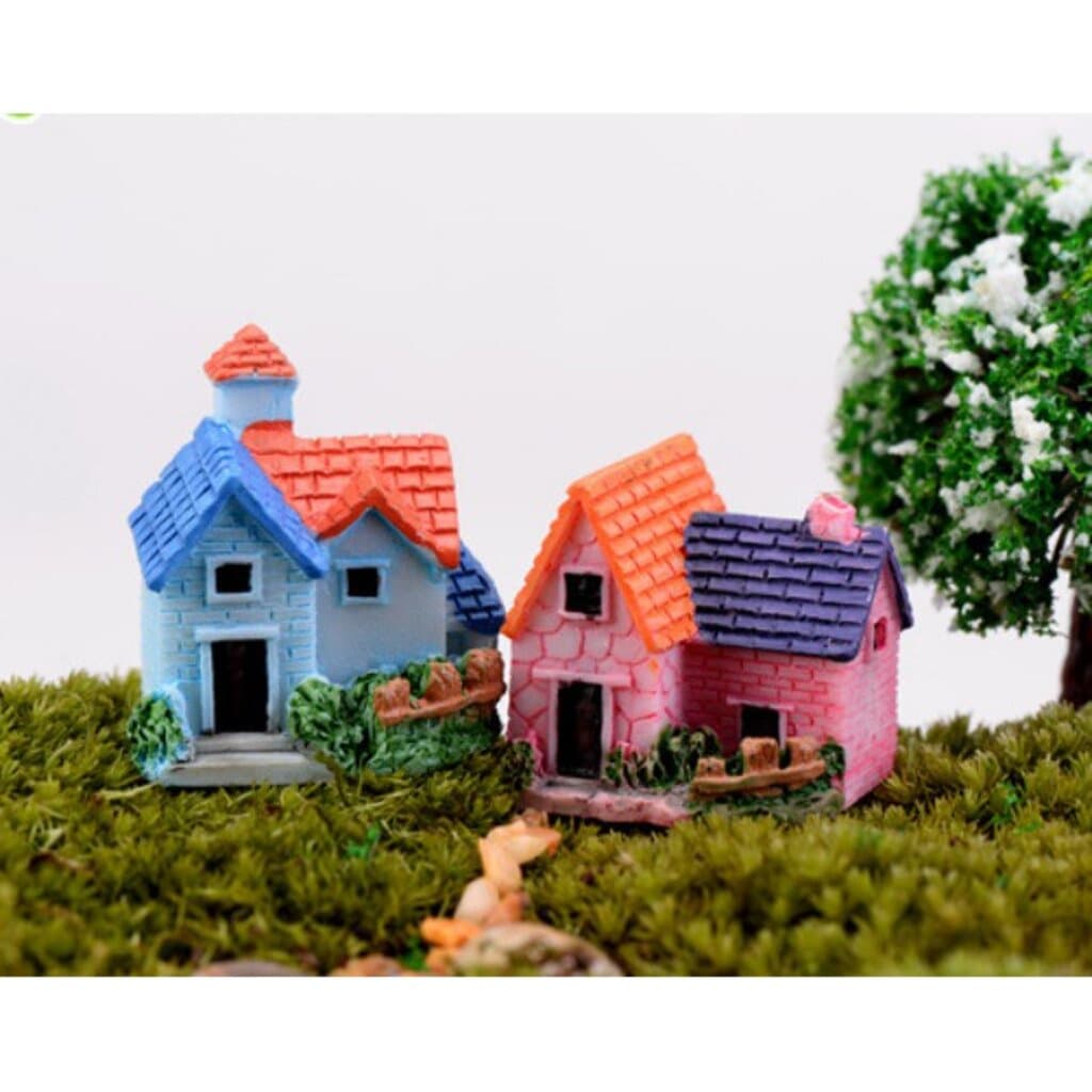 บ้านหลังน้อย ตุ๊กตาจิ๋ว โมเดลจิ๋ว แต่งสวน ตุ๊กตาแต่งสวนจิ๋ว ตุ๊กตาจัดสวนถาด รูปที่ 9