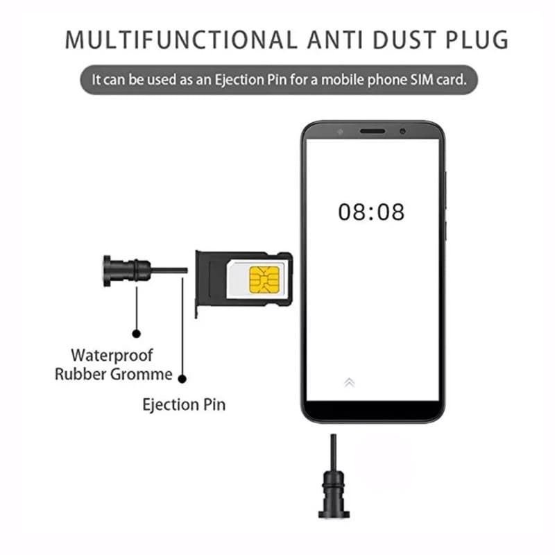 จุกกันฝุ่นหูฟังโทรศัพท์มือถือ แจ็ครูหูฟัง3.5มม. Android headphones Jack Dustproof Plug Aluminum alloy Earphone รูปที่ 5