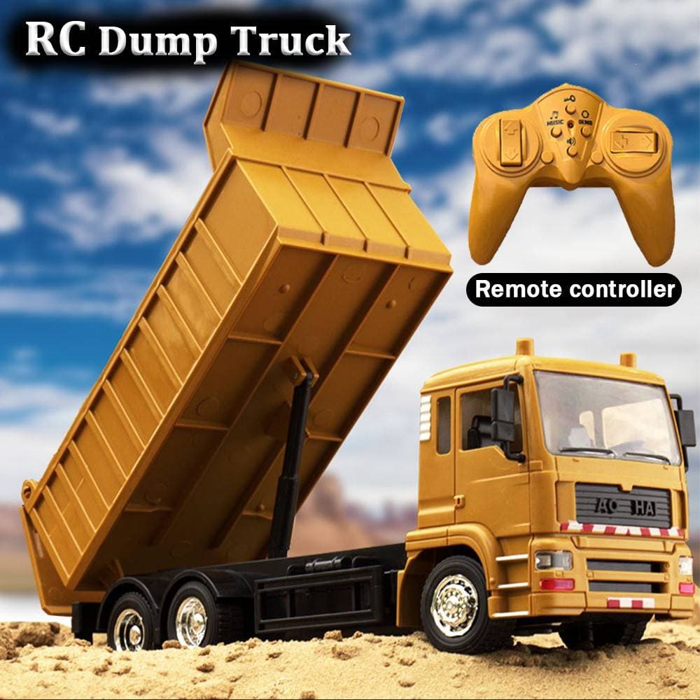 Rc Alloy Engineering Dump Truck Car Series Excavator Bulldozer Mixer Roller Tower Crane Crawler-type ของเล่นรีโมทคอนโทรลรถสําหรับของขวัญเด็กผู้ชายวิศวกรรมยานพาหนะรุ่น รูปที่ 5