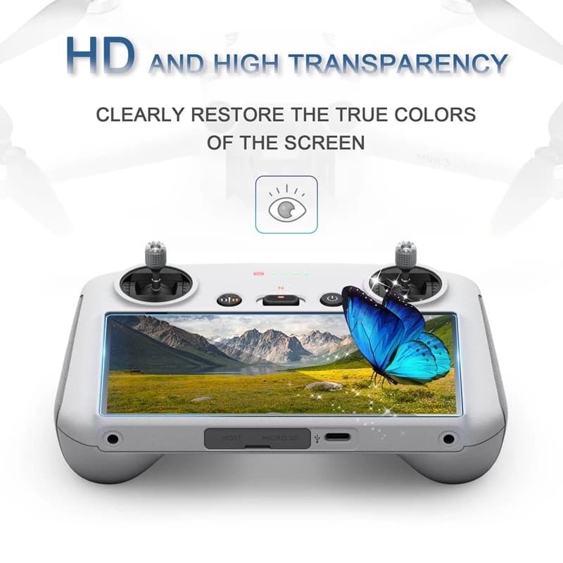 STARTRC 2pcs/pack HD Tempered Glass Screen Protector Film for รีโมท DJI RC /RC 2 Series รูปที่ 4