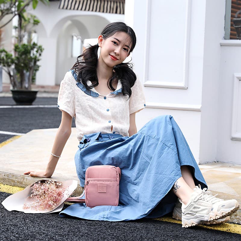 GUDIKA- กระเป๋าสะพายข้าง รุ่นใหม่ 2021 ผู้หญิง แฟชั่น เกรดพรีเมี่ยม ผ้าไนลอน กันน้ำ100% รุ่น-5155 รูปที่ 9