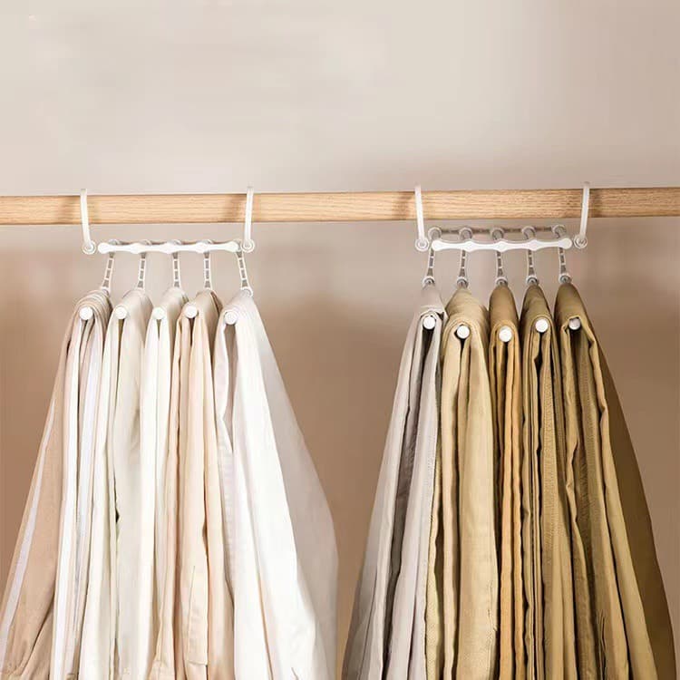 OMUDA_SHOP ไม้แขวน ไม้แขวนกางเกง 5 ชั้น ไม้แขวนสแตนเลส Pant racks stainless steel linhaomall รูปที่ 3