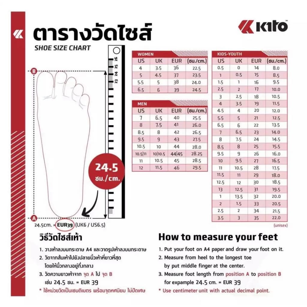 Kito รุ่น ESD 7515 รองเท้าแตะ กีโต้ รองเท้ารัดส้น size 36-46 ของเเท้ รูปที่ 7