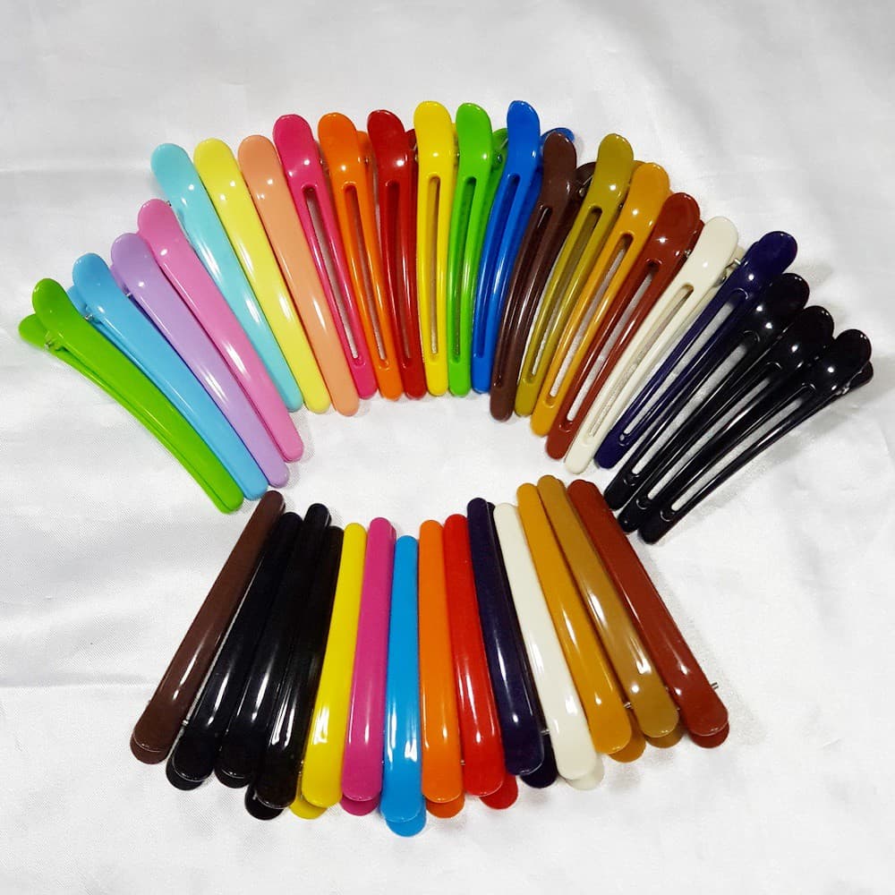 กิ๊บติดผม กิ๊บปากเป็ด กิ๊บหนีบผม ขนาด ยาว 10 CM สีดำ และ แบบคละสี ราคา/อัน ส่งแบบสุ่มสี รูปที่ 1