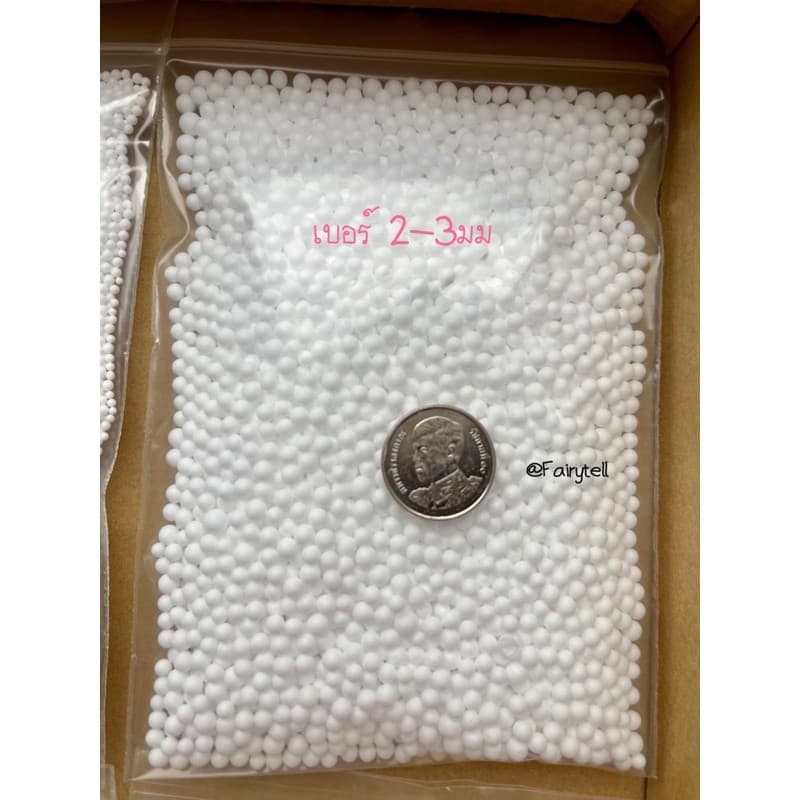 เม็ดโฟมสีขาววัสดุตกแต่งประดิษฐ์Diyใส่กล่องของขวัญของปัจฉิม 50g/100gมี6เบอร์กันกระแทกใส่หมอนใส่ตุ๊กตาใส่เก้าอี้ รูปที่ 4