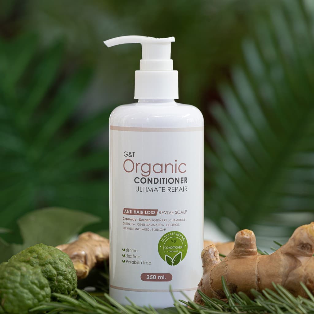 ลดผมร่วง ครีมนวดผม เซราไมด์ +เคราติน สูตรออร์แกนิค G&T Organic Ultimate Repair ฟื้นฟูหนังศีรษะ 250 ml รูปที่ 2