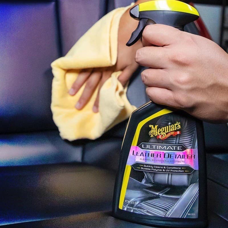 Meguiar’s G201316 Ultimate Leather Detailer น้ำยาทำความสะอาดฟื้นฟูและปกป้องหนังแท้ หนังเทียม 473 มล. รูปที่ 2