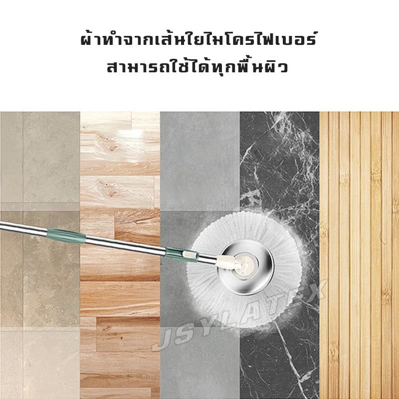 B5 - ผ้าไม้ถูพื้น ผ้าไมโครไฟเบอร์ แพ็ค5ผืน ผ้าม็อบ ไม้ถูพื้นอัตโนมัติ ทนทาน ผ้าม็อบ ผ้าม๊อบ อะไหล่ผ้าม๊อบ รูปที่ 9