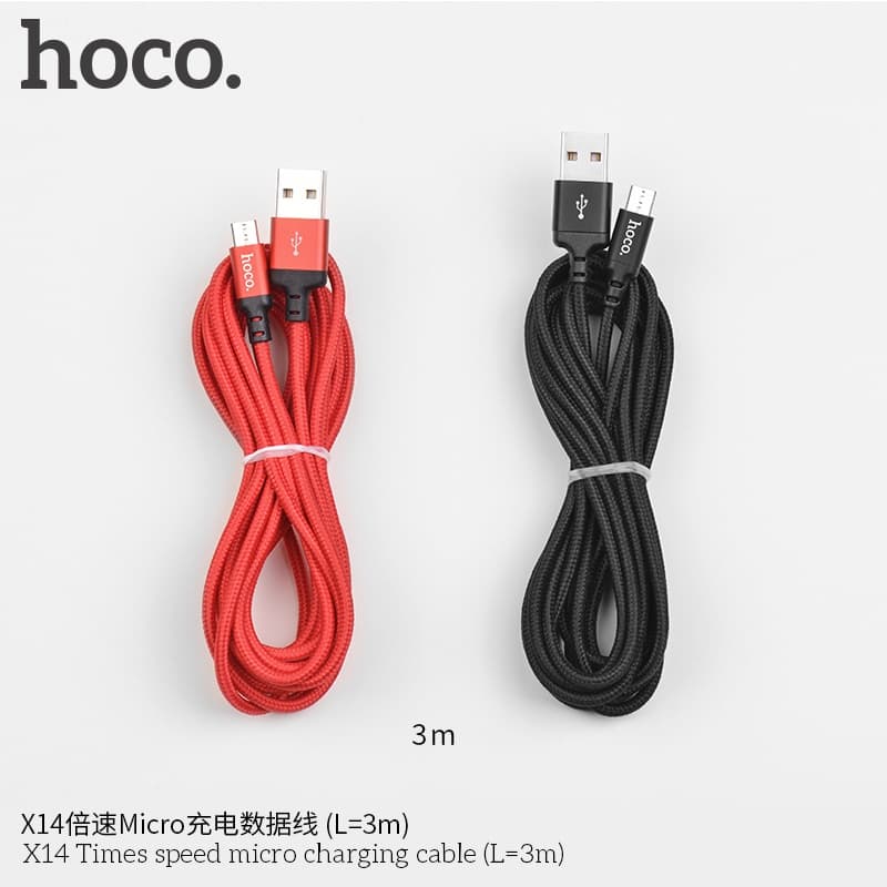 สายชาร์จ 1m/2m/3m Hoco X14 Speed Charger ยาว 1-3 เมตร สำหรับ L/Micro USB/Type C รูปที่ 7