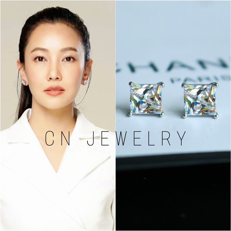 1คู่ ต่างหู CZ CN Jewelry รูปที่ 6