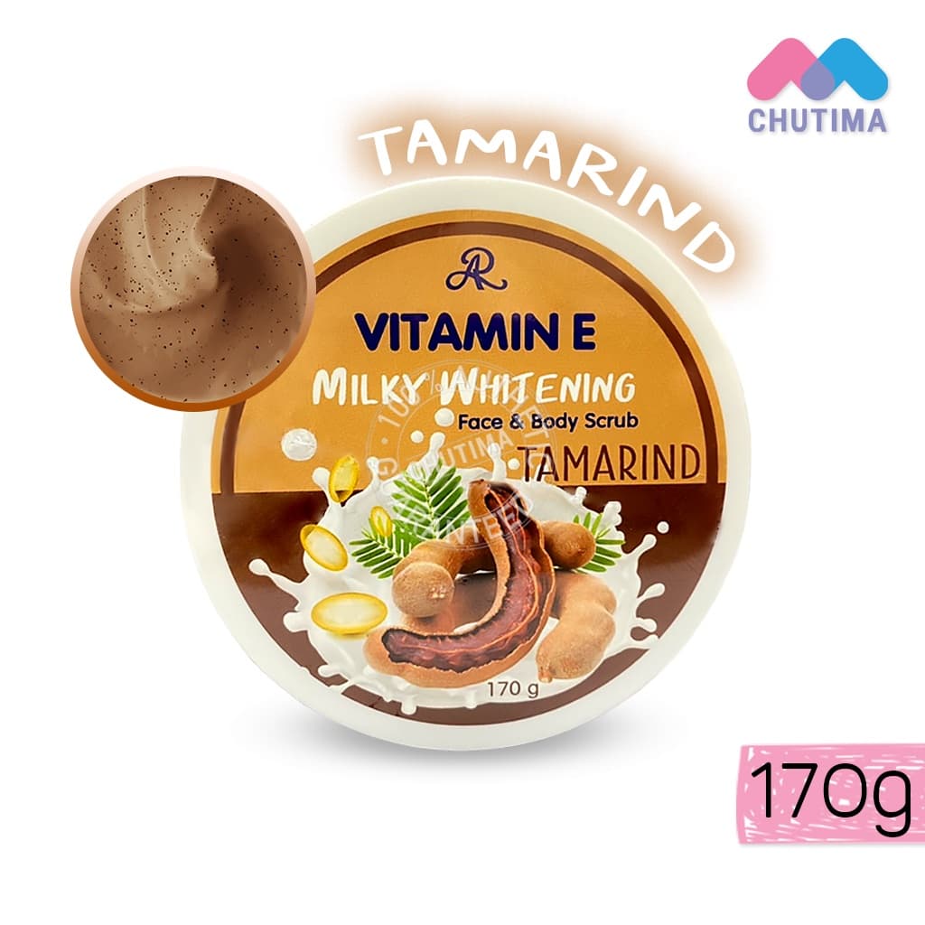 สครับหน้าและตัว AR วิตามิน อี มิลค์กี้ ไวท์เทนนิ่ง เฟส แอนด์ บอดี้ สครับ AR Vitamin E Milky Whitening Face&Body รูปที่ 4