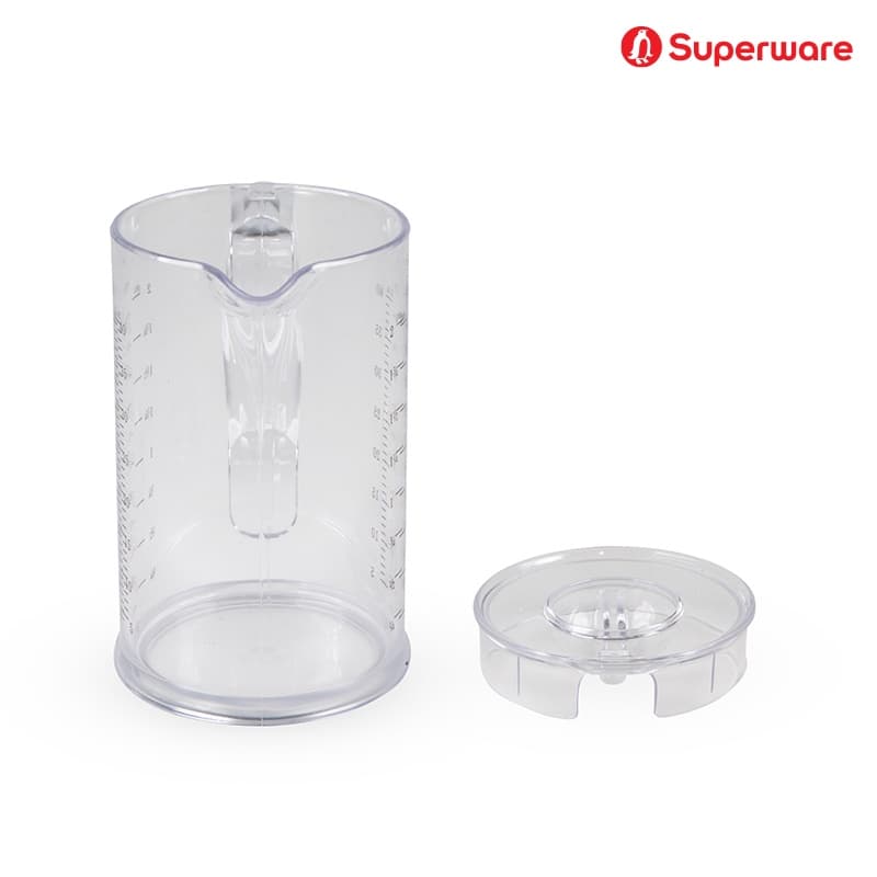 Srithai Superware เหยือกน้ำพลาสติกใส พร้อมฝา บอกระดับน้ำ ขนาด 1.2 ลิตร รูปที่ 2