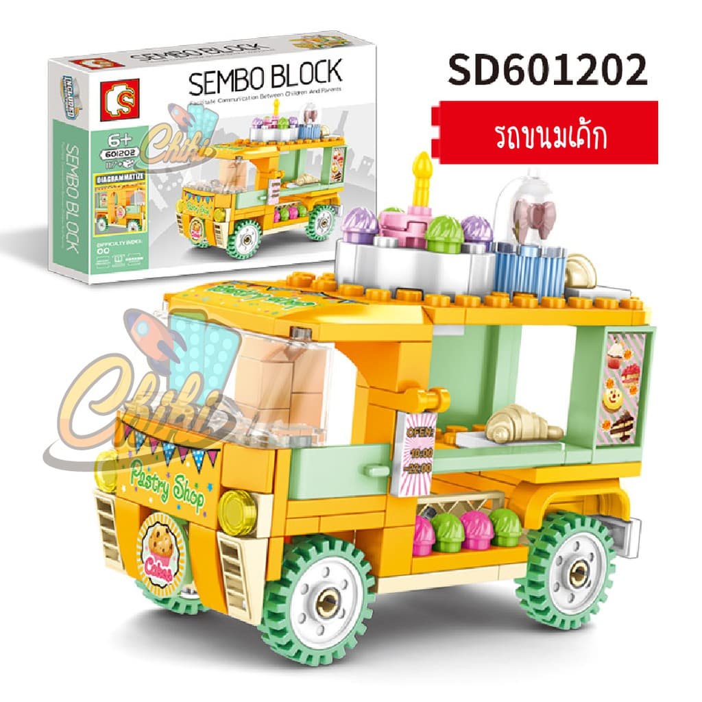 ชุดตัวต่อ รถร้านค้าสตรีทฟู้ด Sembo Block Street Food รูปที่ 8