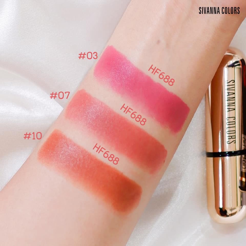ของแท้ | ส่งเร็ว ลิป Sivanna Kiss Me Lipstick x ลิปสติก เนื้อแมท || HF688 รูปที่ 6