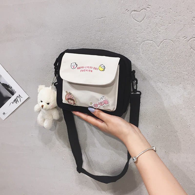 ใส่ SPC115BAG ลด 15.-ขั้นต่ำ 150.- กระเป๋าสะพายข้าง ทรูโทนน่ารัก ใบเล็กระเป๋าผู้หญิง ผู้ชาย สามารถใช้ได้ CC-225 รูปที่ 6