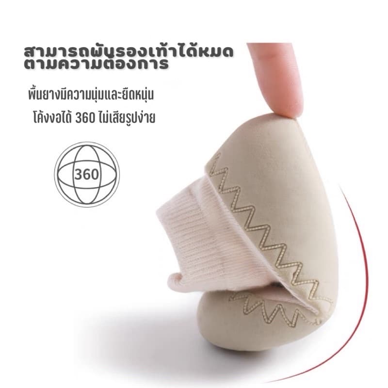 รองเท้าหัดเดินเด็ก พื้นยาง ลายหน้าสัตว์ นุ่มระบายอากาศได้ดี กันลื่นได้อย่างดี รูปที่ 3