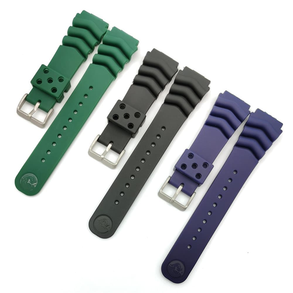 สายนาฬิกาข้อมือซิลิโคน กันน้ํา ขนาด 18 มม. 20 มม. 22 มม. พร้อมโลโก้ สําหรับ Seiko Watch Band เหมาะกับผู้ชาย และผู้หญิง รูปที่ 3