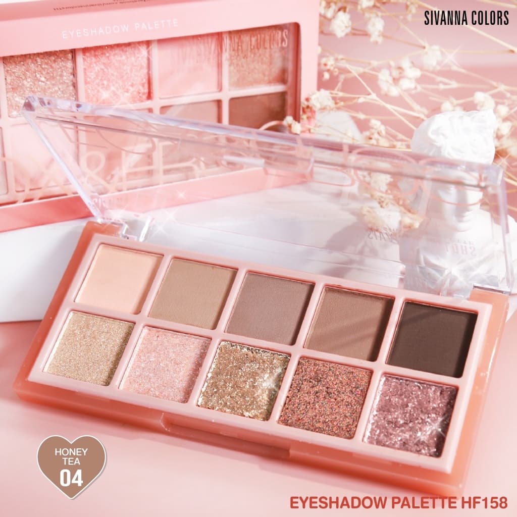 HF158 SIVANNA COLORS EYESHADOW PALETTE ซีเวนน่า อายแชโดว์ พาเลทท์ 11กรัม รูปที่ 7