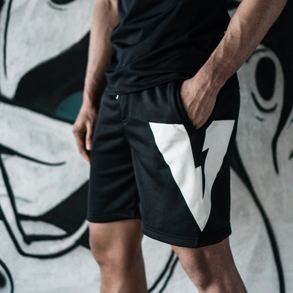 VOLT กางเกงขาสั้น สีดำ กีฬา ออกกำลังกาย 004 VELO ESSENTIALS SHORTS BLACK รูปที่ 8