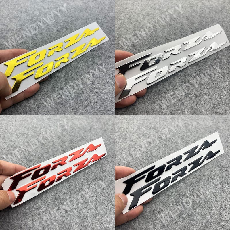 สติกเกอร์โลโก้ พลาสติกนิ่ม โครเมี่ยม 3D สําหรับตกแต่งรถจักรยานยนต์ HONDA Forza 150 250 300 350 750 รูปที่ 1