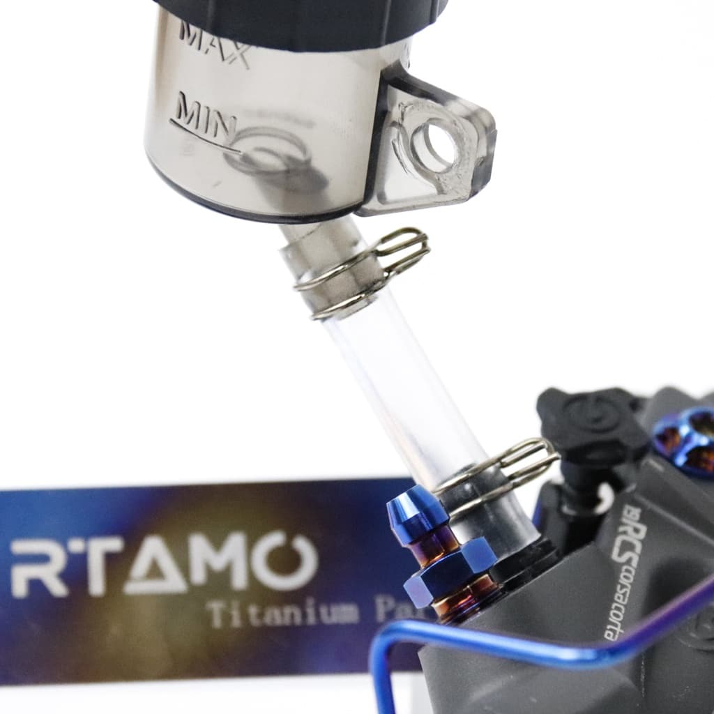 RTAMO Gr5 Brembo Oil Tube Clip คลิปหนีบท่อปั๊มไทเทเนียม Brembo Italy RCB Frando Adelin Pump รูปที่ 5